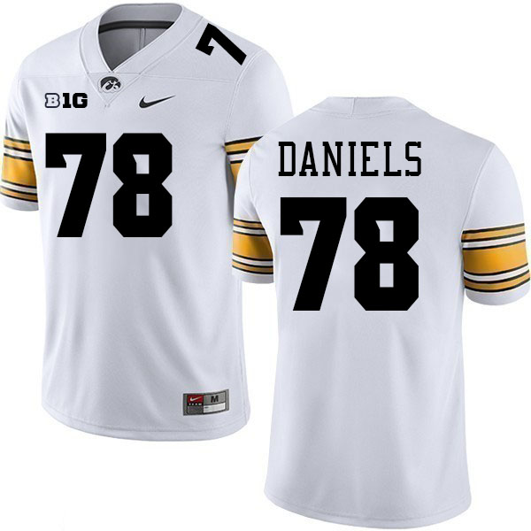 James Daniels Iowa Jersey,University Of Iowa Hawkeyes Fotoball Uniforms,Jersey,Gears-White